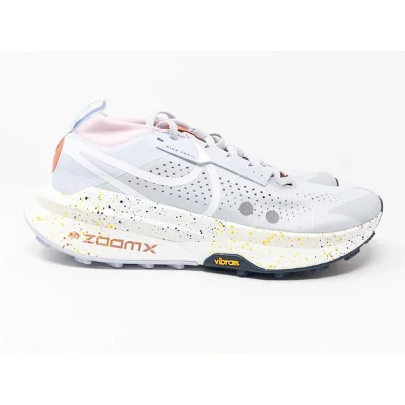 SZ.9.5]Nike ZoomX Zegama 2 Trail Running Shoes Pure Platinum Grey